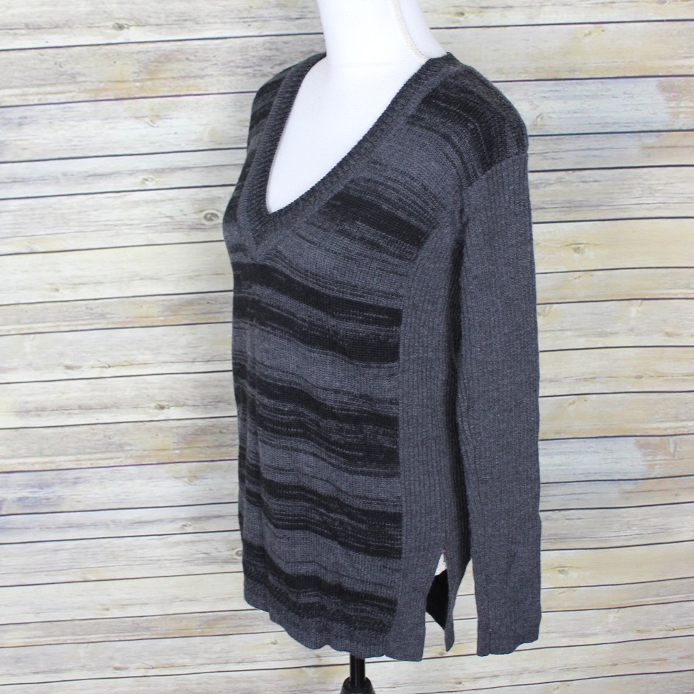 Label + Thread Merino Wool Striped Sweater - image 2